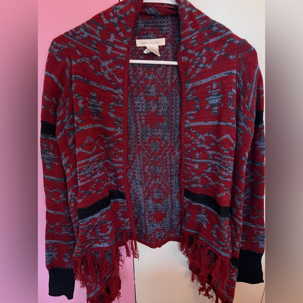 Macy’s Belle Du Jour Knitted Cardigan Sweater